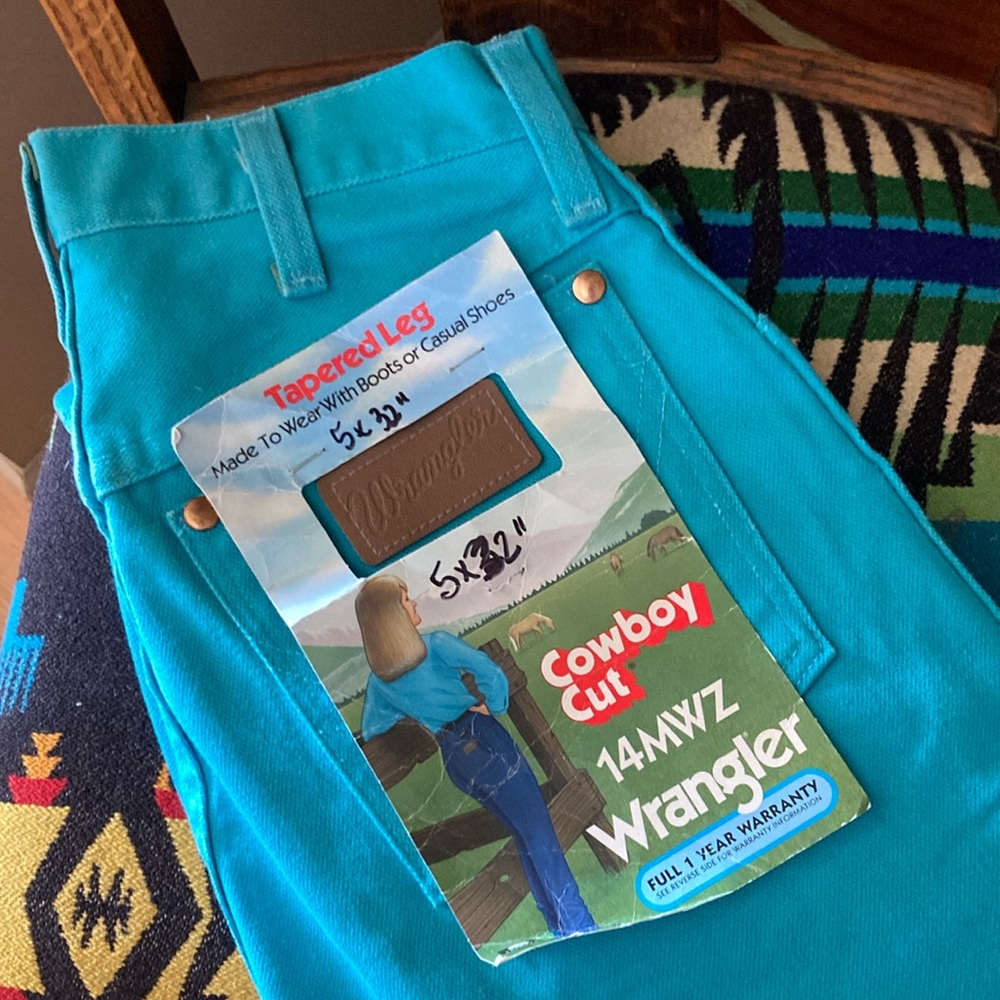 Wrangler Cowboy Cut Turquoise Jeans